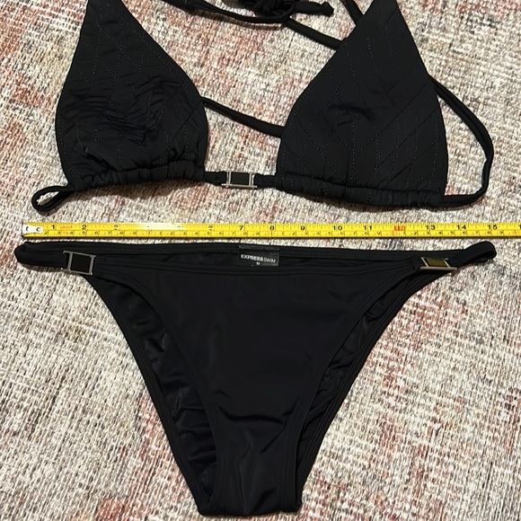 Black 2 piece bikini 👙 from Express.  Sized Medium - Picture 6 of 7